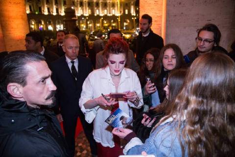 Italy: Bella Thorne meets her fans in Rome Red Carpet in Rome with the American singer and actress Bella Thorne who meets fans with autographs and selfies. Roma RM Italy The Space Moderno  MatteoxNardone