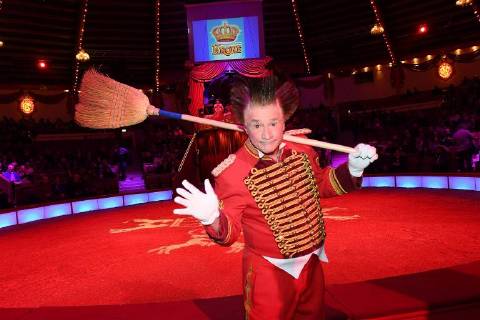 Clown Fumagalli Premiere Circus Krone 3. Winterprogramm Manege Circus Kronebau München 01.03.2018.