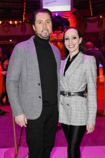 Martin Lacey jr. und Jana Mandana Lacey-Krone bei der Premiere vom 3. Winterprogramm 2018 des Circus Krone im Kronebau. München, 01.03.2018