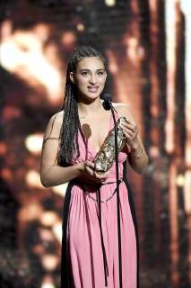 Französischer Filmpreis Cesar - Preisverleihung 43eme ceremonie des CESAR. Scene. 43th movie Cesar awards at Salle Pleyel. Stage. 224657 2018-03-02 Salle Pleyel Paris France Jordana, Camélia  Copyright: xArnal-Degunx STAR_224657_124