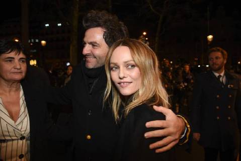 Französischer Filmpreis Cesar - After Party 43eme ceremonie des CESAR. Fouquets. 43the movie CESAR awards. After party at Fouquets restaurant on Champs Elysees. 224660 2018-03-02 Salle Pleyel Paris France Paradis, Vanessa; Chedid, Matthieu ( M chanteur)  Copyright: xArnal-Degunx STAR_224660_018