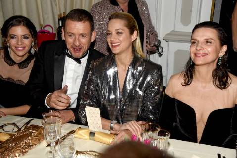 Französischer Filmpreis Cesar - After Party 43eme ceremonie des CESAR. Fouquets. 43the movie CESAR awards. After party at Fouquets restaurant on Champs Elysees. 224660 2018-03-02 Salle Pleyel Paris France Binoche, Juliette; Boon, Dany; Cotillard, Marion; Boon, Yael  Copyright: xArnal-Degunx STAR_224660_034