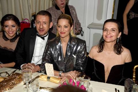 Französischer Filmpreis Cesar - After Party 43eme ceremonie des CESAR. Fouquets. 43the movie CESAR awards. After party at Fouquets restaurant on Champs Elysees. 224660 2018-03-02 Salle Pleyel Paris France Binoche, Juliette; Boon, Dany; Cotillard, Marion; Boon, Yael  Copyright: xArnal-Degunx STAR_224660_035