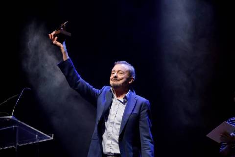 Spanish actor Juan Diego receives a Best Cinema Secondary Actor award during the 27th Actors and Actresses Union Awards at the Circo Price Theater in Madrid, Spain, 12 March 2018. 27th Actors and Actresses Union awards !ACHTUNG: NUR REDAKTIONELLE NUTZUNG!  Copyright: xJuanJoxMartinx MAD049 20180312-636564923145709954