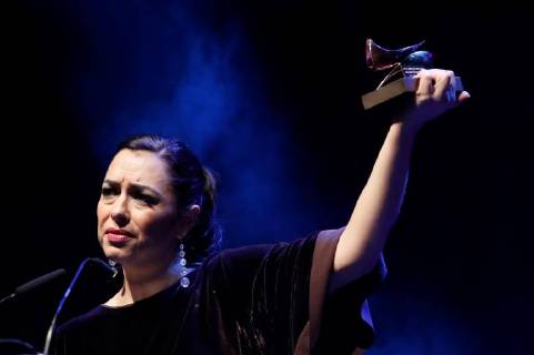 Actress Maria Isasi receives a Best Theater Secondary Actress award during the 27th Actors and Actresses Union Awards at the Circo Price Theater in Madrid, Spain, 12 March 2018. 27th Actors and Actresses Union awards !ACHTUNG: NUR REDAKTIONELLE NUTZUNG!  Copyright: xJuanJoxMartinx MAD059 20180312-636564949273213954