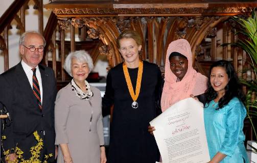 13-03-2018 Vlaardingen Princess Mabel, as chairman of Girls Not Brides, during the ceremony of the Geuzen penning in the Grote Kerk of Vlaardingen. The Geuzenpenning is an initiative of the foundation Geuzenverzet 1940-1945, founded by former Geuzen. Girls Not Brides, founded in 2011 by Princess Mabel, fights worldwide against child marriages.  Copyright: xPPE NIEBOERx