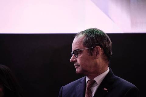 March 12, 2018 - Paris, Ile-de-France, France - Director of SNCF Reseau Patrick Jeantet arrives at the Ground Control venue near the Gare de Lyon in Paris on March 12, 2018, during the celebrations of French rail network 80th birthday. Paris France - ZUMAn230 20180312_zaa_n230_712 Copyright: xJulienxMattiax