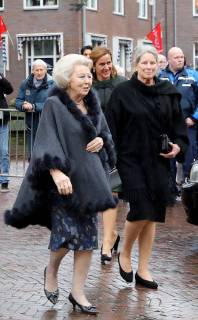 13-03-2018 Vlaardingen Princess Beatrix and mother of Princess Mabel, Florence Malde Gijsberdina Kooman, during the ceremony of the Geuzen penning in the Grote Kerk of Vlaardingen. The Geuzenpenning is an initiative of the foundation Geuzenverzet 1940-1945, founded by former Geuzen. Girls Not Brides, founded in 2011 by Princess Mabel, fights worldwide against child marriages.  Copyright: xxPPE Nieboerx
