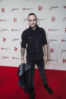 Musiker Chris Harms (Lord of the Lost) bei dem Musikautorenpreis am 16.03.2018 in Berlin