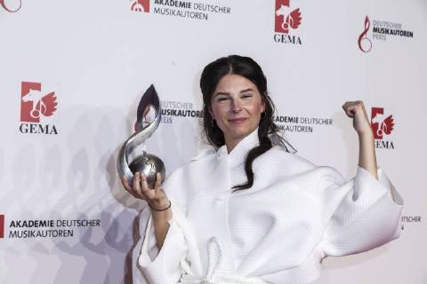 Preisträgerin Sängerin Balbina Jagielska bei der 10. Verleihung des Musikautorenpreises am 16.03.2018 in Berlin