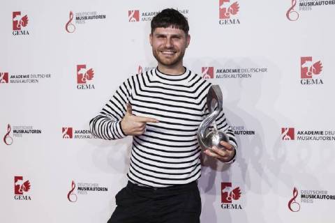 Produzent und Preisträger Nicolas Rebscher bei der 10. Verleihung des Musikautorenpreises am 16.03.2018 in Berlin