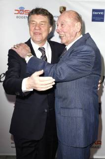 Otto Rehhagel und Horst Eckel und Horst Eckel bei der 13. Verleihung der Steiger Awards in der Alten Kaue der Zeche Hansemann. Dortmund, 17.03.2018