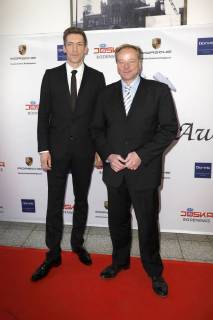 Steffen Hallaschka und Dirk Niebel bei der 13. Verleihung der Steiger Awards in der Alten Kaue der Zeche Hansemann. Dortmund, 17.03.2018