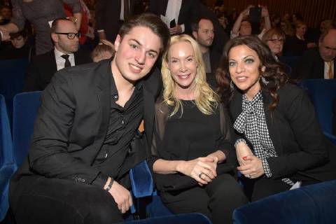David Brauner, Feo Aladag, Dr. ALice Brauner beim 16. Deutschen Hoerfilmpreis im Kino International in Berlin am 20.03.2018