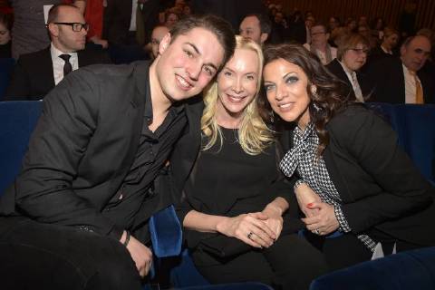 David Brauner, Feo Aladag, Dr. ALice Brauner beim 16. Deutschen Hoerfilmpreis im Kino International in Berlin am 20.03.2018