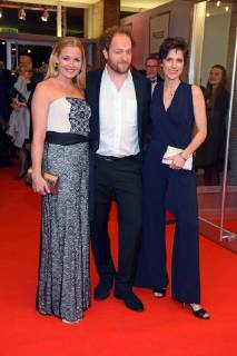 Deutscher Hörfilmpreis - Verleihung in Berlin Judith Hoersch mit Freund Joe Berger, Julia Bremermann Deutscher Hoerfilmpreis 2018 im Kino International in Berlin am 20.03.2018