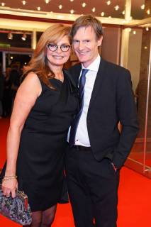 Deutscher Hörfilmpreis - Verleihung in Berlin Maren Gilzer mit Freund Kuhlmann Deutscher Hoerfilmpreis 2018 im Kino International in Berlin am 20.03.2018
