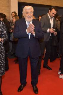 Mario Adorf, Tobias Render (Bild am Sonntag ) beim 16. Deutschen Hoerfilmpreis im Kino International in Berlin am 20.03.2018
