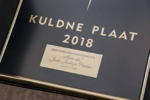 20.03.2018, Tallinn Kadrioru lossis toimus auhinnatseremoonia Kuldne Plaat 2018, kus tunnustati Eesti edukamaid muusikailma tegijaid. The Estonian Music Awards are the annual Estonian pop music awards. The awards began in 1998, when the Estonian Association of the Phonogram Producers first awarded the Golden Record (Estonian: Kuldne Plaat) to the most successful artists. Foto: Konstantin Sednev Eesti Meedia Tallinn Harjumaa Estonia  Copyright: xKonstantinxSednevx