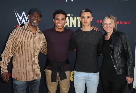 HOLLYWOOD, CA - MARCH 29: Equanimeous St. Brown, Amon-Ra St. Brown, at Los Angeles Premiere of Andre The Giant from HBO Documentaries at Pacific Cinerama Dome in Hollywood, California on March 29, 2018. Copyright: xFayexSadoux
