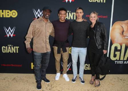 HOLLYWOOD, CA - MARCH 29: Equanimeous St. Brown, Amon-Ra St. Brown, at Los Angeles Premiere of Andre The Giant from HBO Documentaries at Pacific Cinerama Dome in Hollywood, California on March 29, 2018. Copyright: xFayexSadoux