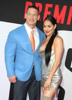 WESTWOOD, CA - APRIL 3: John Cena and Nikki Bella at the Blockers film premiere at the Regency Village Theatre in Westwood, California on April 3, 2018. Copyright: xFayexSadoux