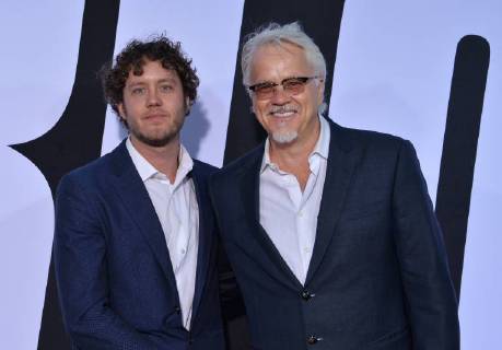 Jack Henry Robbins (L) and Tim Robbins attend the premiere of the motion picture comedy Blockers at the Regency Village Theatre in the Westwood section of Los Angeles on April3, 2018. Storyline: Three parents try to stop their daughters from having sex on Prom night.  LAP2018040361 JIMxRUYMEN