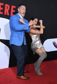 Première de Blockers . 03 April 2018 - Westwood, California - John Cena, Nikki Bella. Universal Pictures Blockers Los Angeles Premiere held at Regency Village Theatre. 225447 2018-04-03 CA Westwood Etats-Unis  Copyright: xBirdiexThompson AdMediax STAR_225447_014