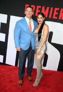 WESTWOOD, CA - APRIL 3: John Cena, Nikki Bella, at the Premiere Of Universal Pictures Blockers at the Regency Village Theatre in Westwood, California on April 3, 2018. Copyright: xFayexSadoux