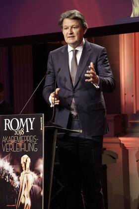 Helmut Brandstätter bei der Romy 2018 Akademiepreisverleihung im Grand Hotel. Wien, 05.04.2018