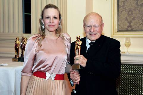 Bilder des Tages Nina Proll und Volker Schlöndorff bei der Romy 2018 Akademiepreisverleihung im Grand Hotel. Wien, 05.04.2018