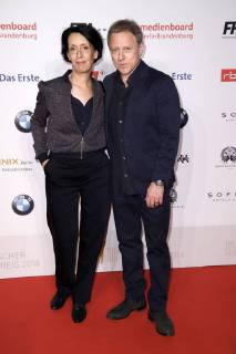 Gioia Raspe mit Gatte Axel Pape beim Nominiertenabend zum Deutschen Filmpreis 2018 im BMW Haus am Kurfürstendamm. Berlin, 07.04.2018