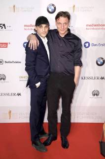 Franz Rogowski und Oliver Masucci beim Nominiertenabend zum Deutschen Filmpreis 2018 im BMW Haus am Kurfürstendamm. Berlin, 07.04.2018