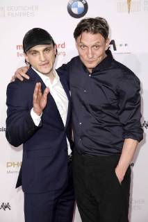 Franz Rogowski und Oliver Masucci beim Nominiertenabend zum Deutschen Filmpreis 2018 im BMW Haus am Kurfürstendamm. Berlin, 07.04.2018