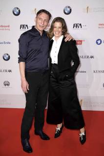 Oliver Masucci und Marie Bäumer beim Nominiertenabend zum Deutschen Filmpreis 2018 im BMW Haus am Kurfürstendamm. Berlin, 07.04.2018