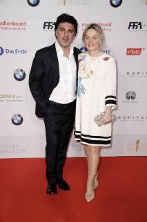 Shan Rahimkhan mit Gattin Claudia beim Nominiertenabend zum Deutschen Filmpreis 2018 im BMW Haus am Kurfürstendamm. Berlin, 07.04.2018