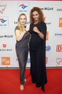 Regina Halmich und Ikram Kerwat - Verleihung des 13.Victress Awards 2018 in Berlin am 09.04.2018. 13.Victress Awards Gala 2018