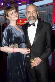 Gedeon Burkhard mit Mary Ellen bei der 13. Verleihung der Victress Awards 2018 in der Universität der Künste. Berlin, 09.04.2018