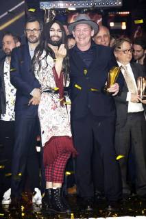 Conchita und Ben Becker bei der 13. Verleihung des PRG Live Entertainment Award in der Festhalle Frankfurt. Frankfurt am Main, 09.04.2018