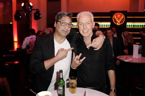 Mousse T. und H.P. Baxxter bei der 13. Verleihung des PRG Live Entertainment Award in der Festhalle Frankfurt. Frankfurt am Main, 09.04.2018