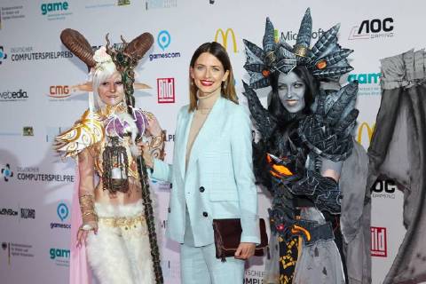 Eva Padberg, Deutschen Computerspielpreis 2018 im Kohlebunker & Kesselhaus in Muenchen am 10.04.2018