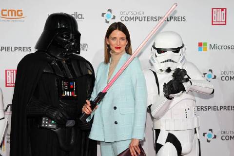 Eva Padberg, Deutschen Computerspielpreis 2018 im Kohlebunker & Kesselhaus in Muenchen am 10.04.2018