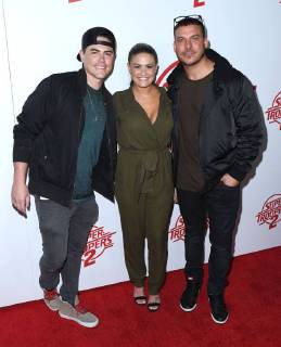 April 11, 2018 - Hollywood, CA, U.S. - 11 April 2018 - Hollywood, California - Tom Sandoval, Brittany Cartwright, Jax Taylor. Super Troopers 2 Los Angeles Premiere held at Arclight Hollywood. Photo Credit: AdMedia Hollywood U.S. - ZUMAa123 20180411_zaa_a123_160 Copyright: xBirdiexThompsonx
