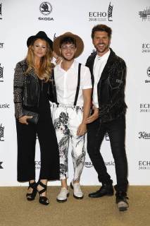 Jana Julie Kilka, Luca Hänni und Thore Schölermann bei der Verleihung vom ECHO POP am 12.04.2018 in Berlin ECHO POP Verleihung 2018 in Berlin