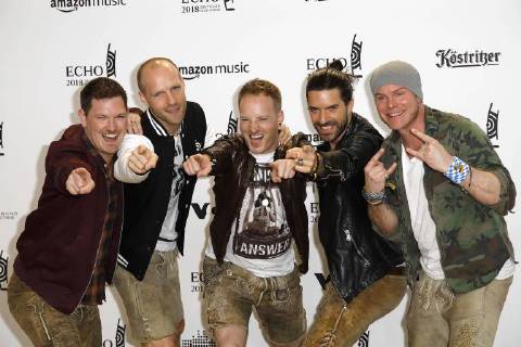 Die Guppe Voxxclub bei der Verleihung vom ECHO POP am 12.04.2018 in Berlin ECHO POP Verleihung 2018 in Berlin