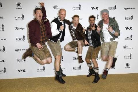 Die Guppe Voxxclub bei der Verleihung vom ECHO POP am 12.04.2018 in Berlin ECHO POP Verleihung 2018 in Berlin