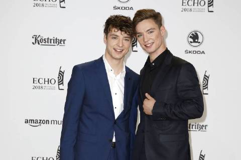 Roman und Heiko Lochmann, Die Lochis bei der Verleihung vom ECHO POP am 12.04.2018 in Berlin ECHO POP Verleihung 2018 in Berlin