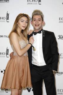 Daniele Negroni und Tina Neumann bei der Verleihung vom ECHO POP am 12.04.2018 in Berlin ECHO POP Verleihung 2018 in Berlin
