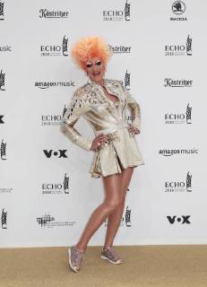 Olivia Jones bei Verleihung Deutscher Musikpreis ECHO 2018 in Messe Berlin.