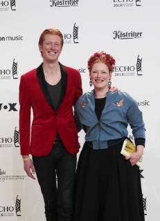 Tobias van de Meiklokjes, Eenie van de Meiklokjes bei Verleihung Deutscher Musikpreis ECHO 2018 in Messe Berlin.